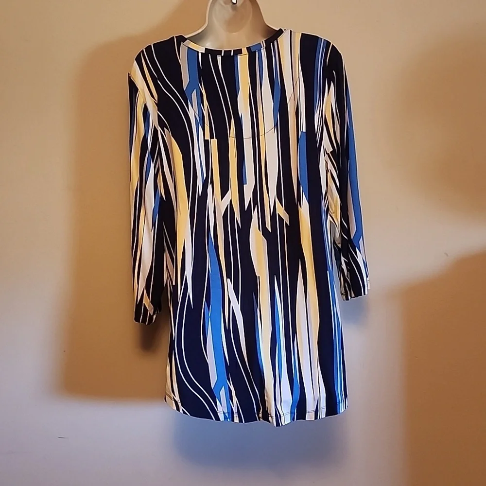 JM COLLECTION L SPRING BLOUSE EUC - Picture 4 of 9